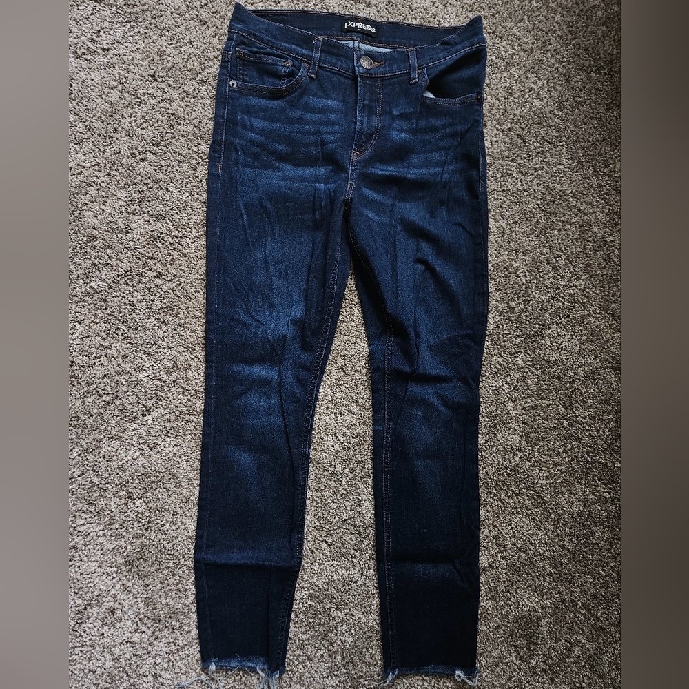 Express Blue Skinny Jeans Super Soft